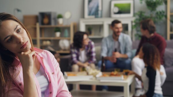 woman feel socially excluded